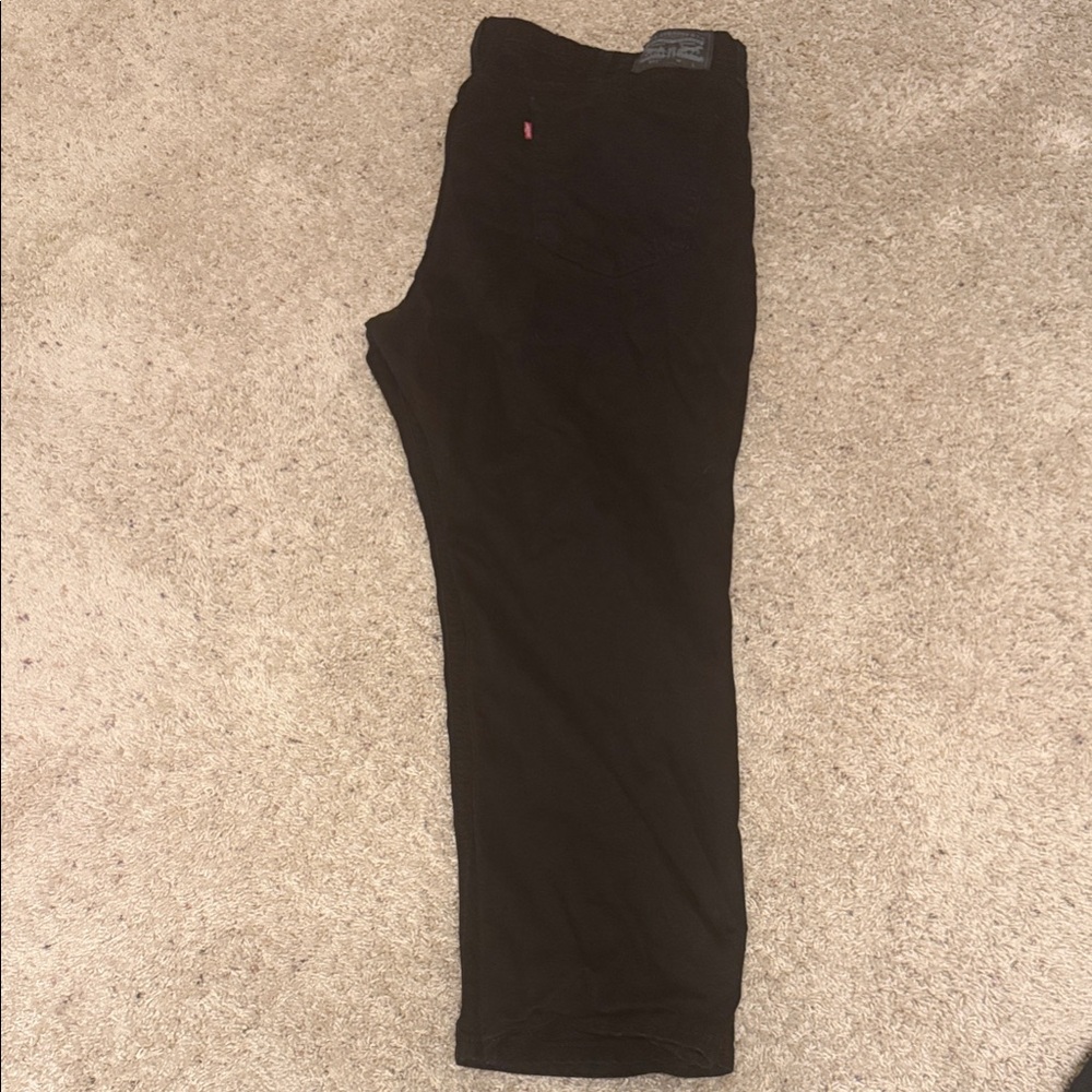 Levi's Men's Black Straight Jeans